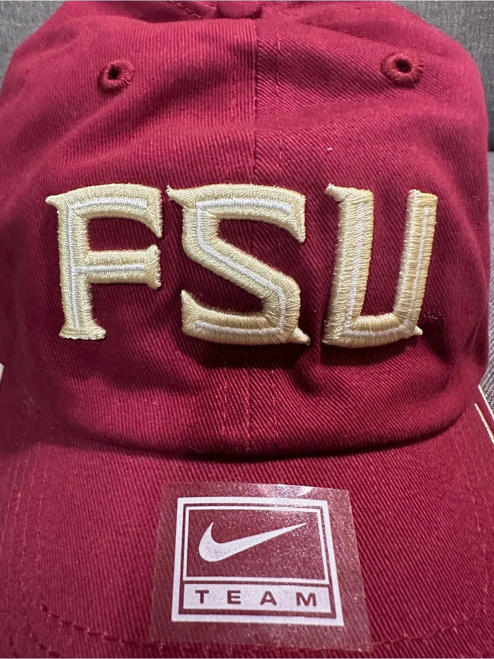 Nike FSU Garnet and Gold Baseball Cap